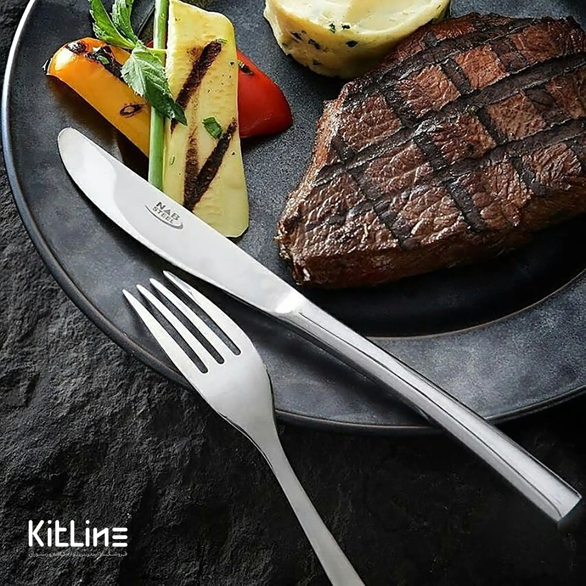 کارد غذا خوری ناب استیل مدل فلورانس - تصویر 4