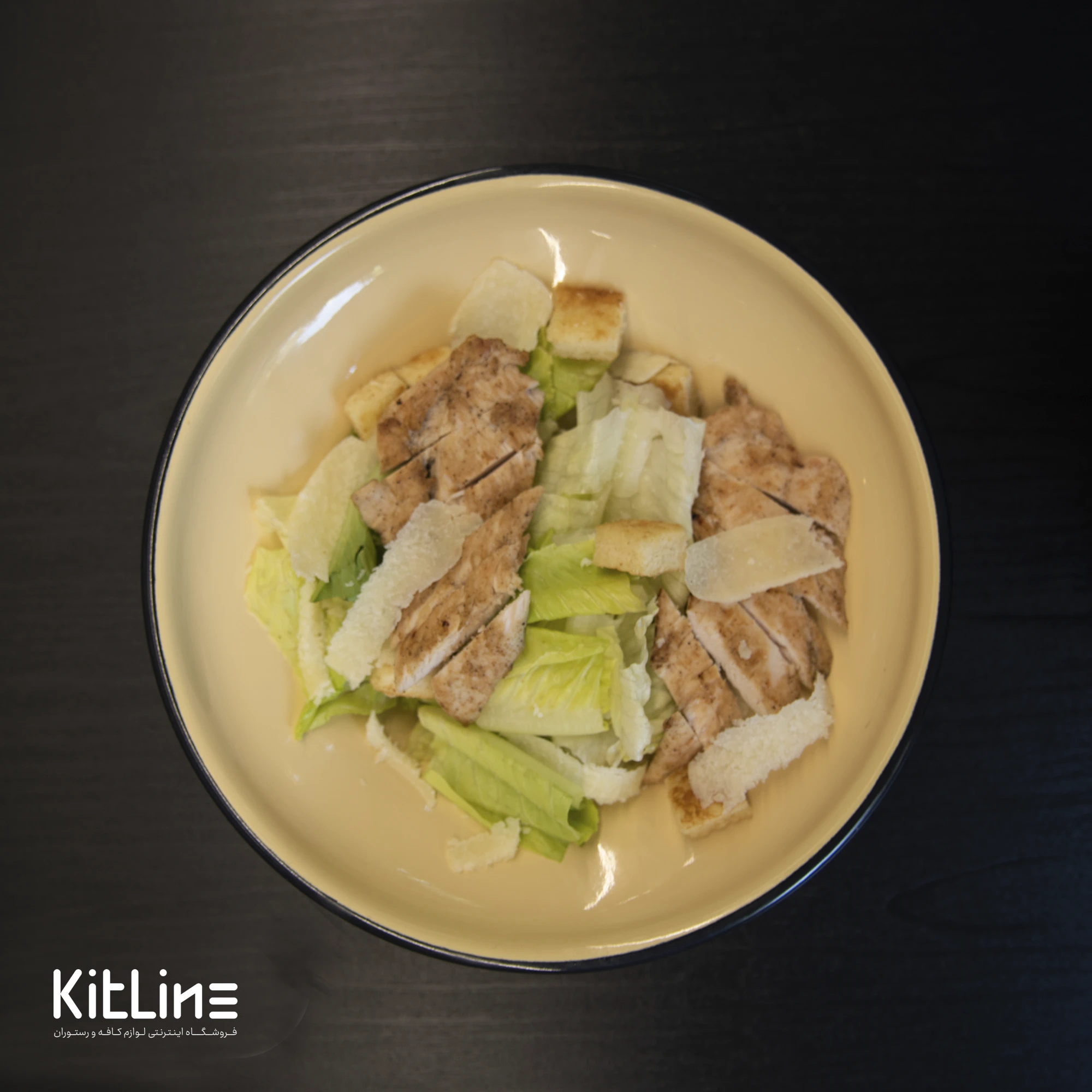 کاسه لعابی ۲۴ سانتیمتری کرم بنشاد - تصویر 3