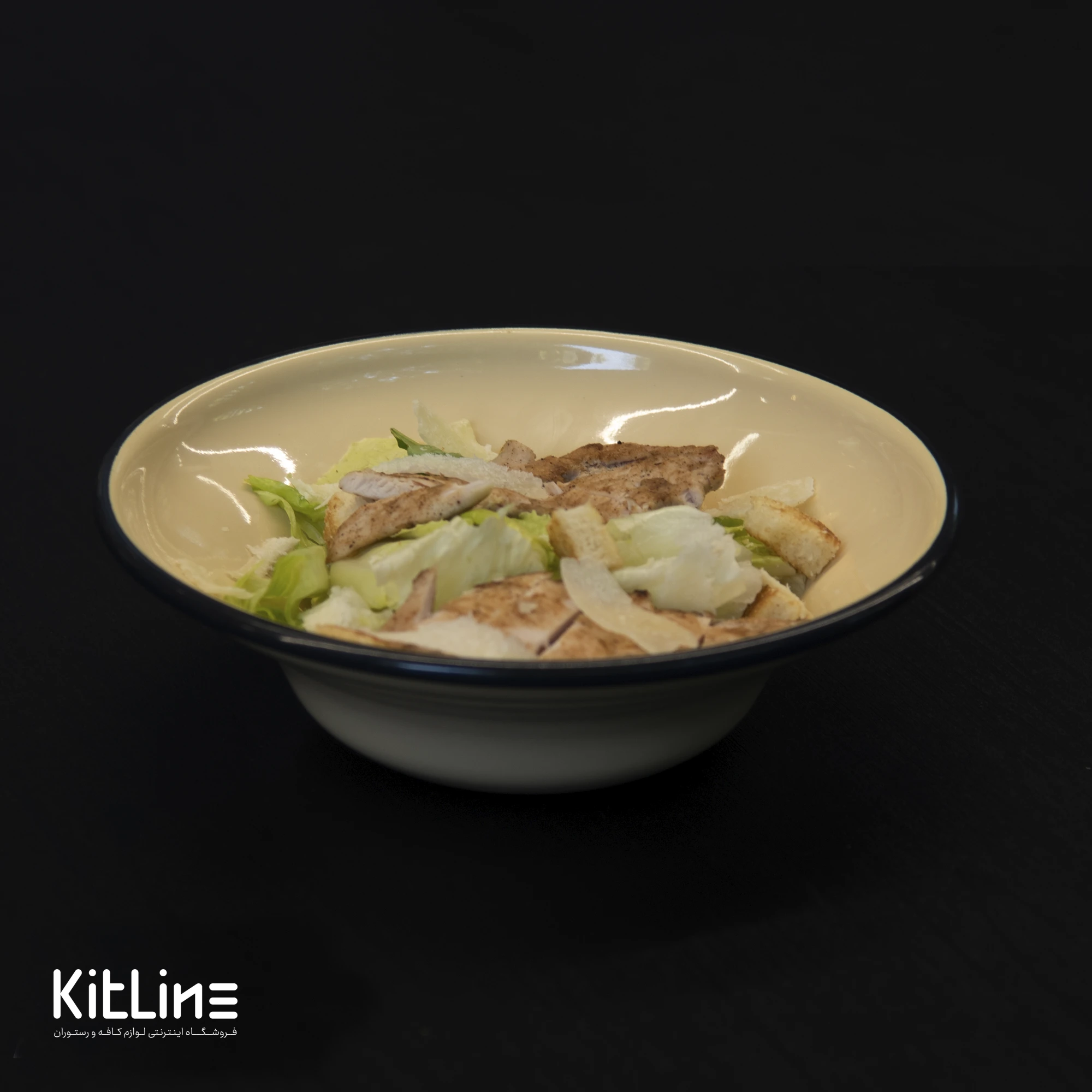 کاسه لعابی ۲۴ سانتیمتری کرم بنشاد - تصویر 6