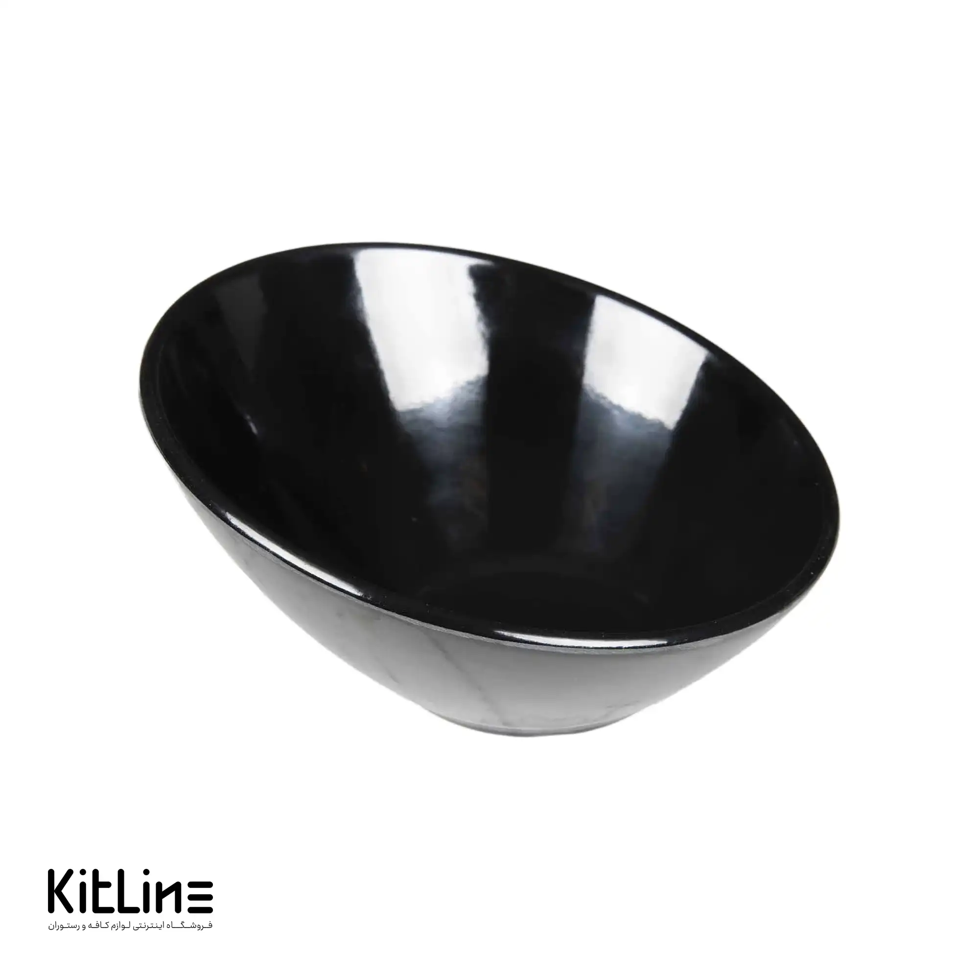 کاسه ملامین ۲۱ سانتیمتری مشکی درجه ۲ کیچن تک