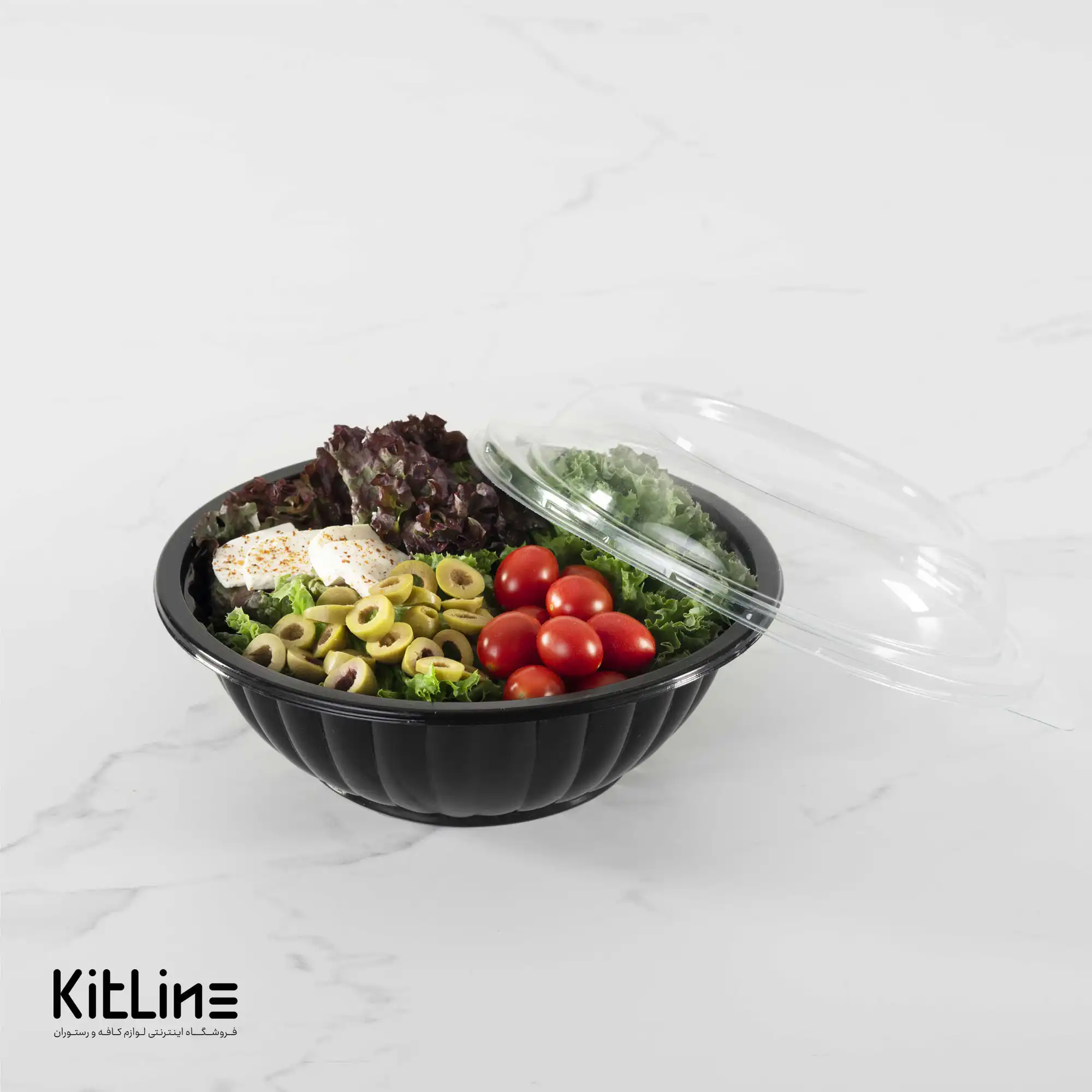 کاسه یکبار مصرف ۱۵۰۰ میلی لیتری مشکی همراه در (کارتن ۲۰۰ عددی) - تصویر 8