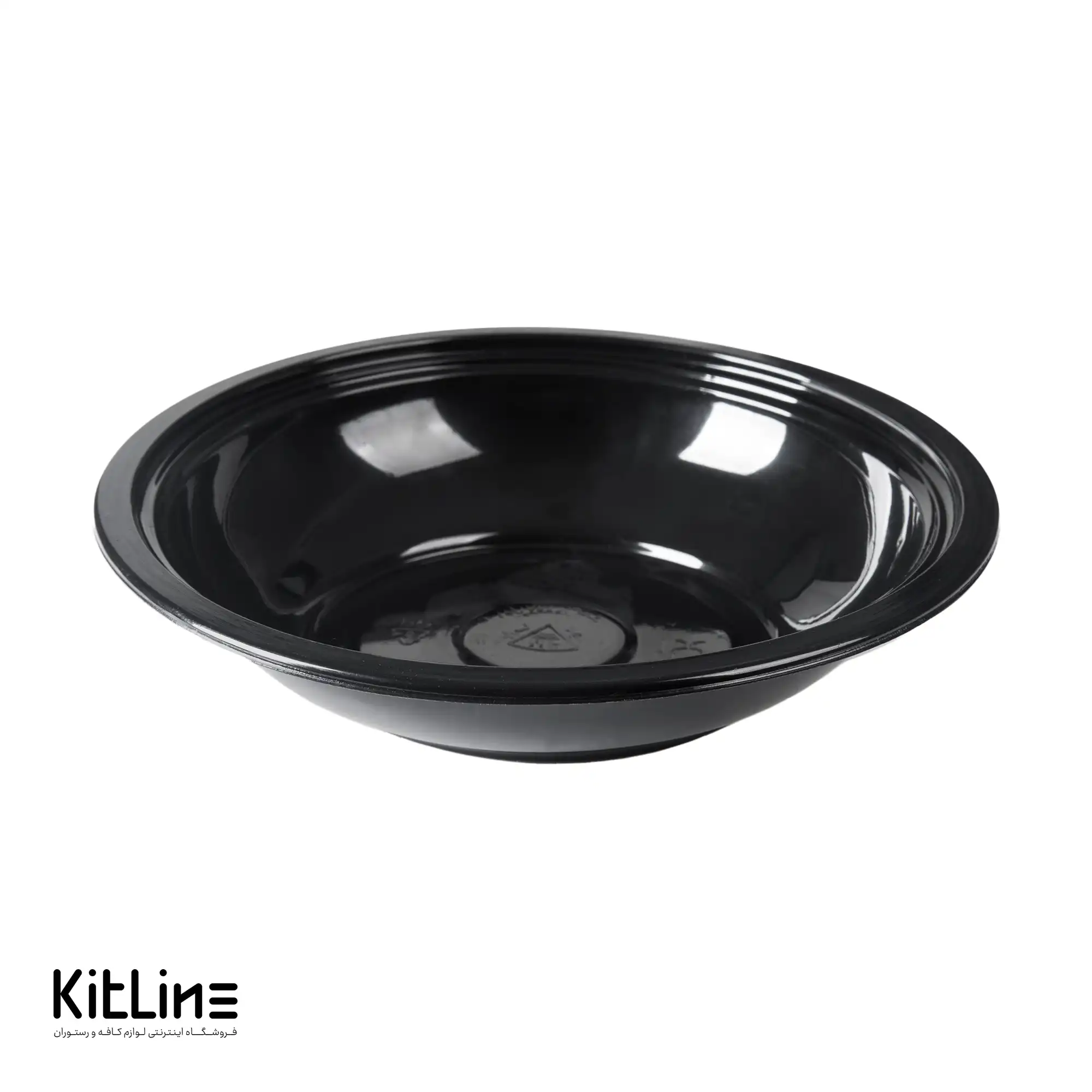 کاسه یکبار مصرف ۲۲ سانتیمتری مشکی همراه در (کارتن ۲۰۰ عددی) - تصویر 2