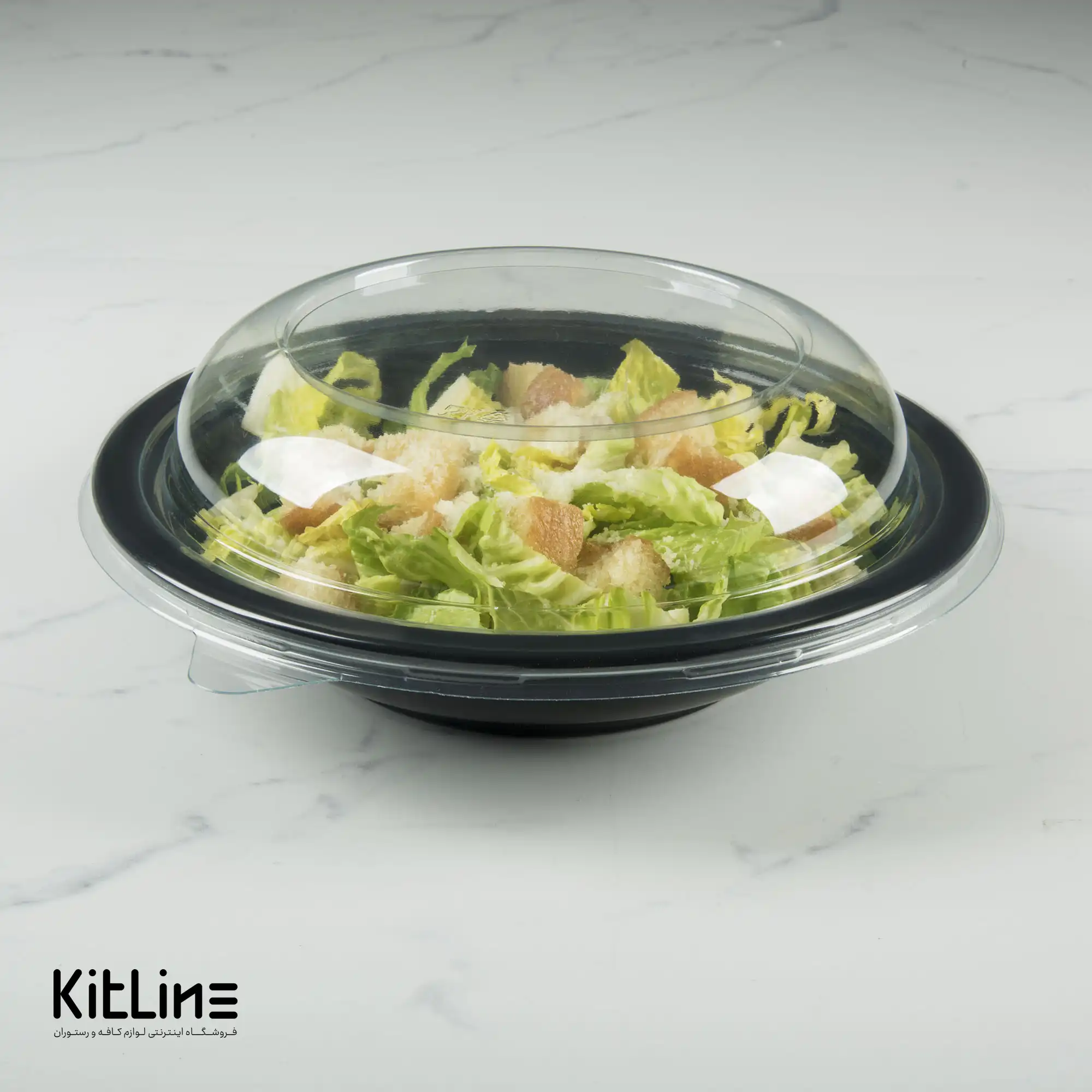 کاسه یکبار مصرف ۲۲ سانتیمتری مشکی همراه در (کارتن ۲۰۰ عددی) - تصویر 6