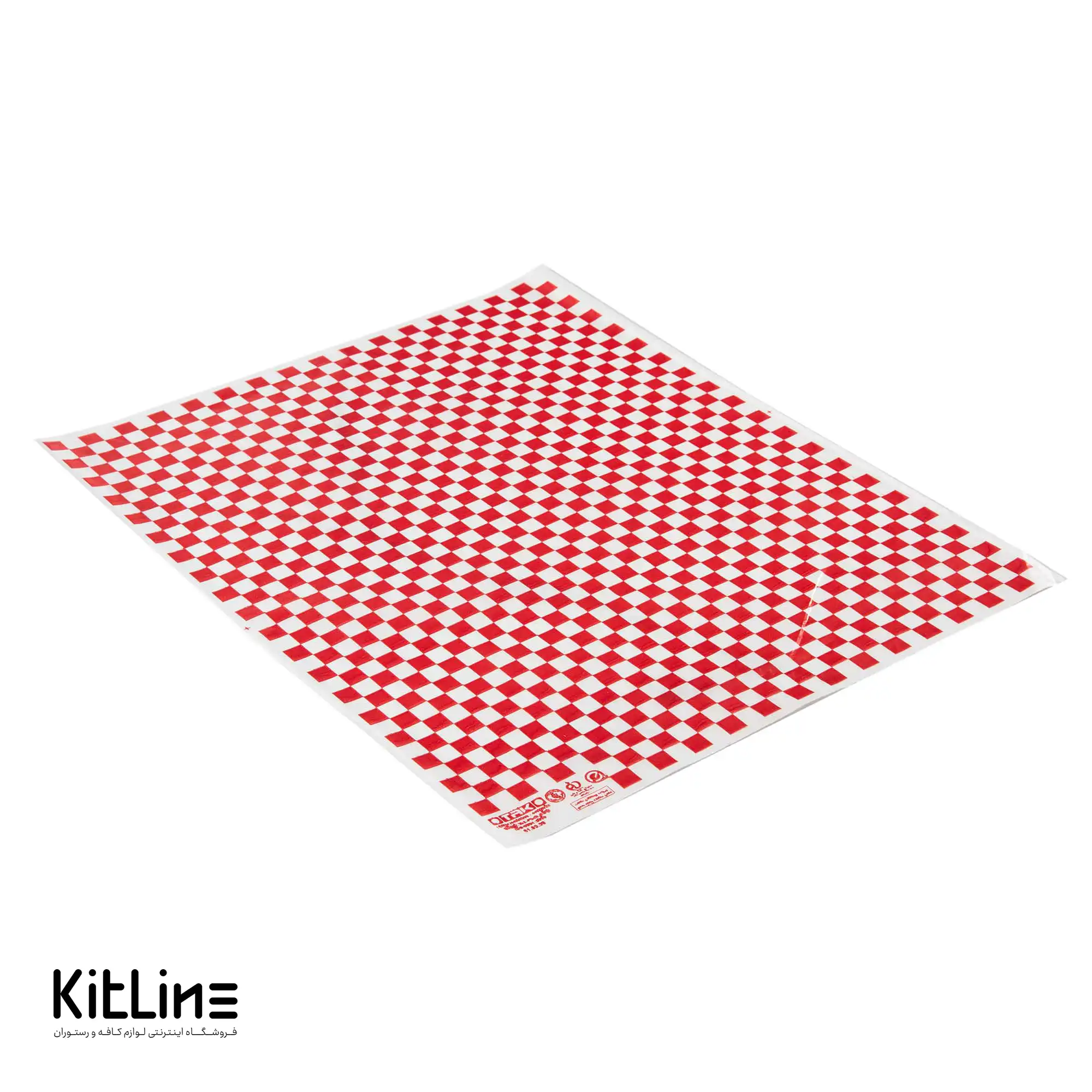 کاغذ مومی یکبار مصرف ۳۳×۴۰ سانتیمتری شطرنجی قرمز (کارتن ۱۰ کیلوگرمی) - تصویر 2