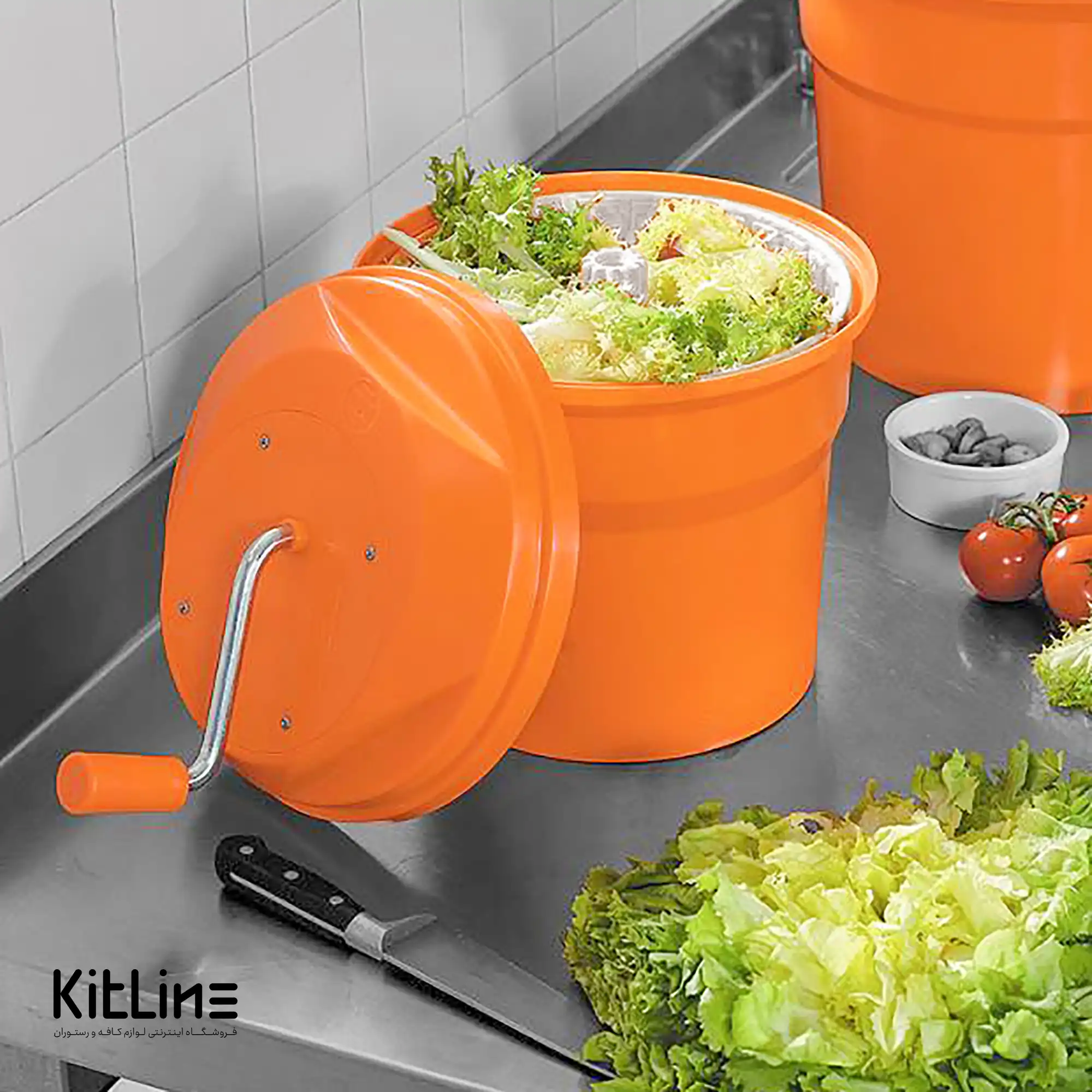 کاهو خشک کن دستی ۲۵ لیتری پلاستیکی - تصویر 8