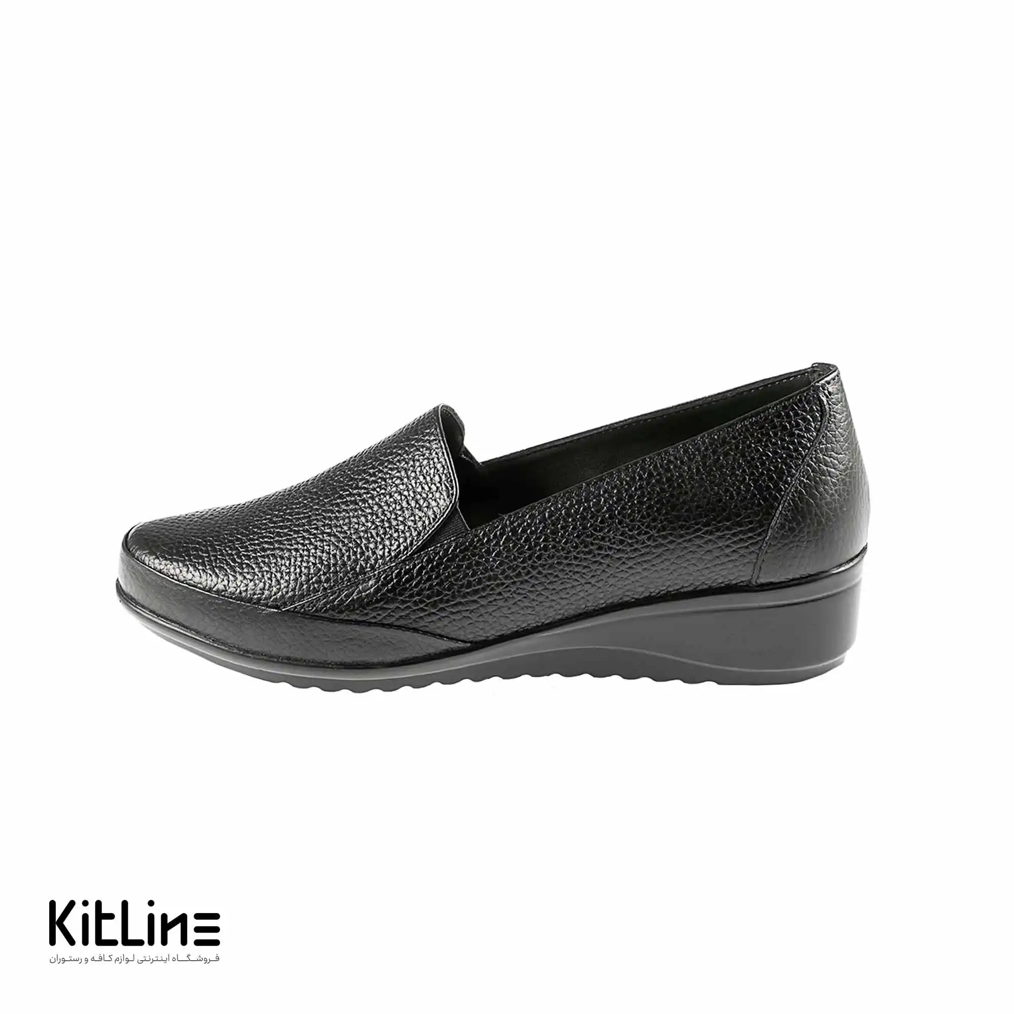 کفش زنانه چرمی مشکی مدل آتوسا پاژند تبریز - تصویر 2