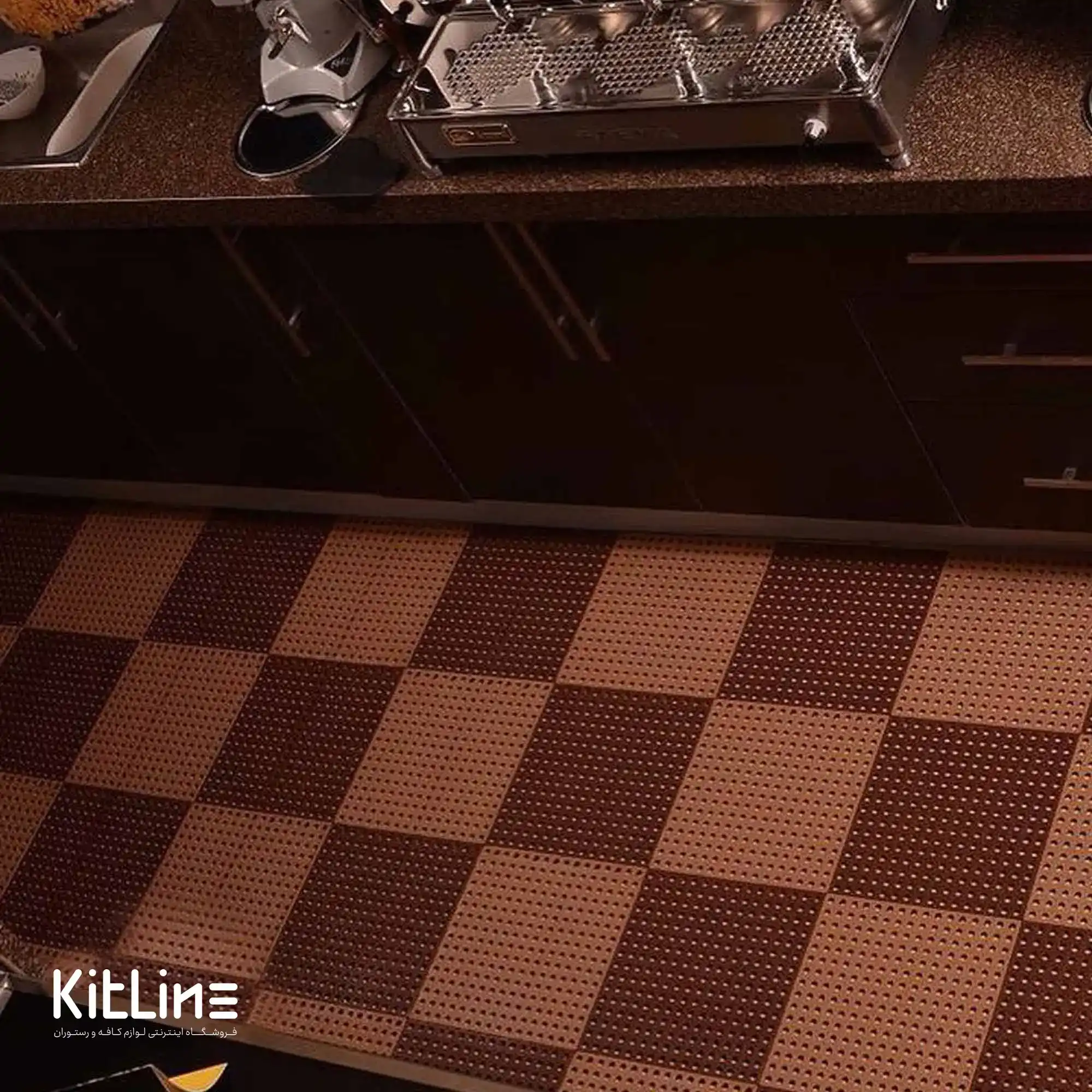 کفپوش تایل مشبک پلاستیکی ۳۰×۳۰ سانتیمتری بژ - تصویر 7