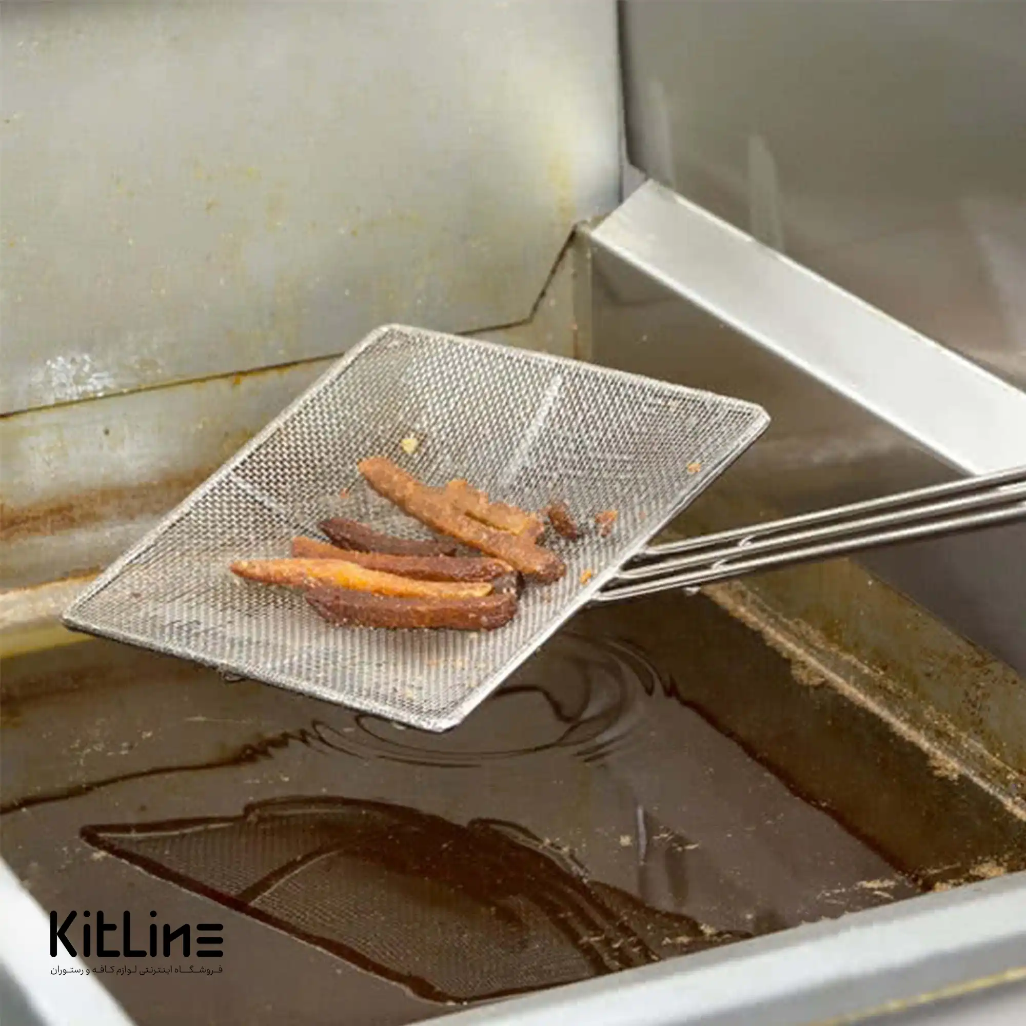 کفگیر توری استیل ۲۰ سانتیمتری - تصویر 4