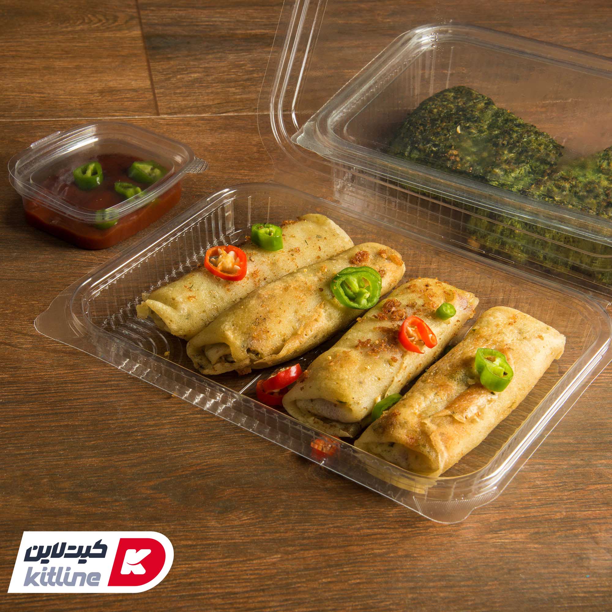 ظرف یکبار مصرف ۱۷.۵×۲۲ سانتیمتری شفاف همراه در مدل دلی رویال ۵۰۰ (کارتن ۲۵۰ عددی) - تصویر 4