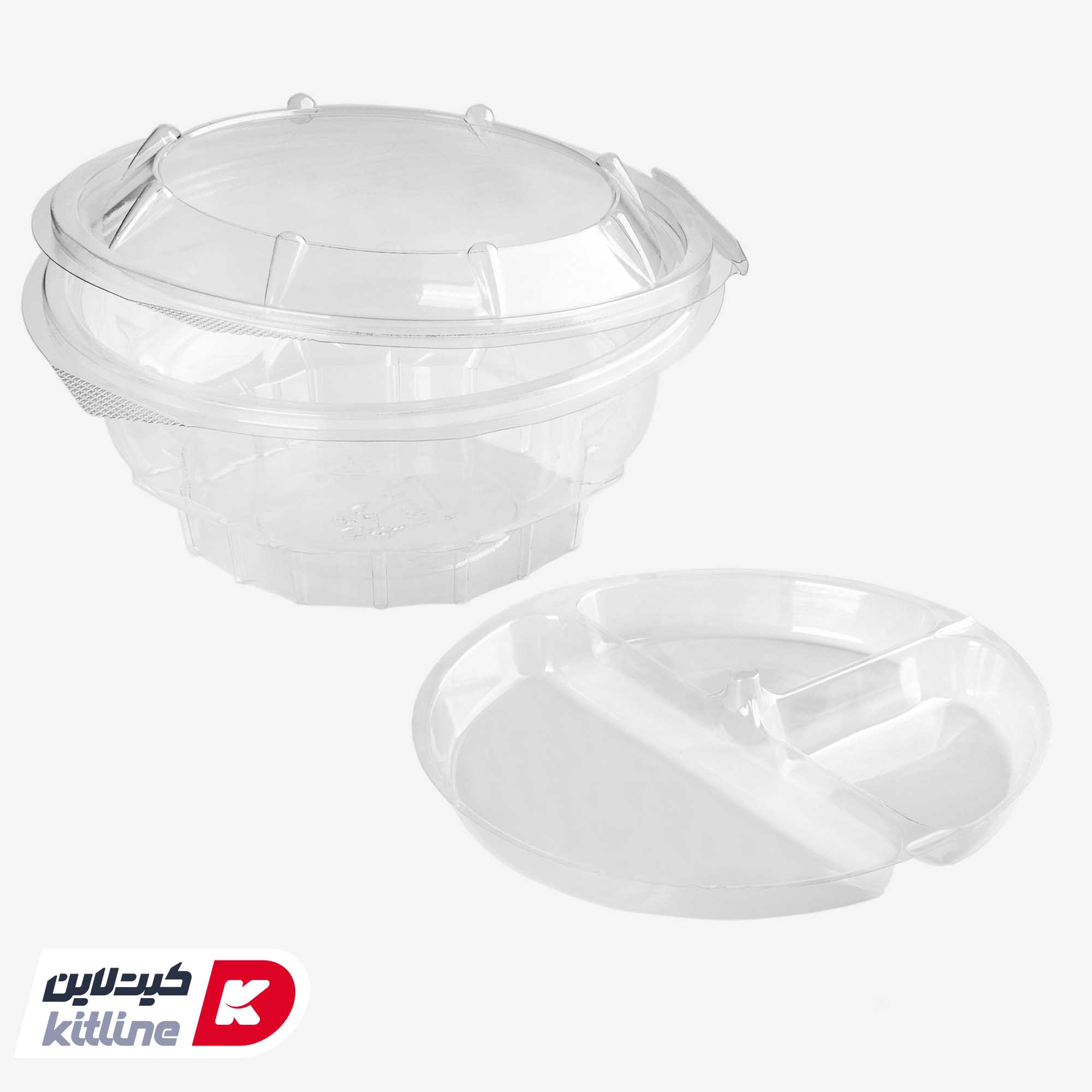 کاسه سالاد یکبار مصرف ۹۰۰ میلی لیتری به همراه رابط مدل KFC - تصویر 3