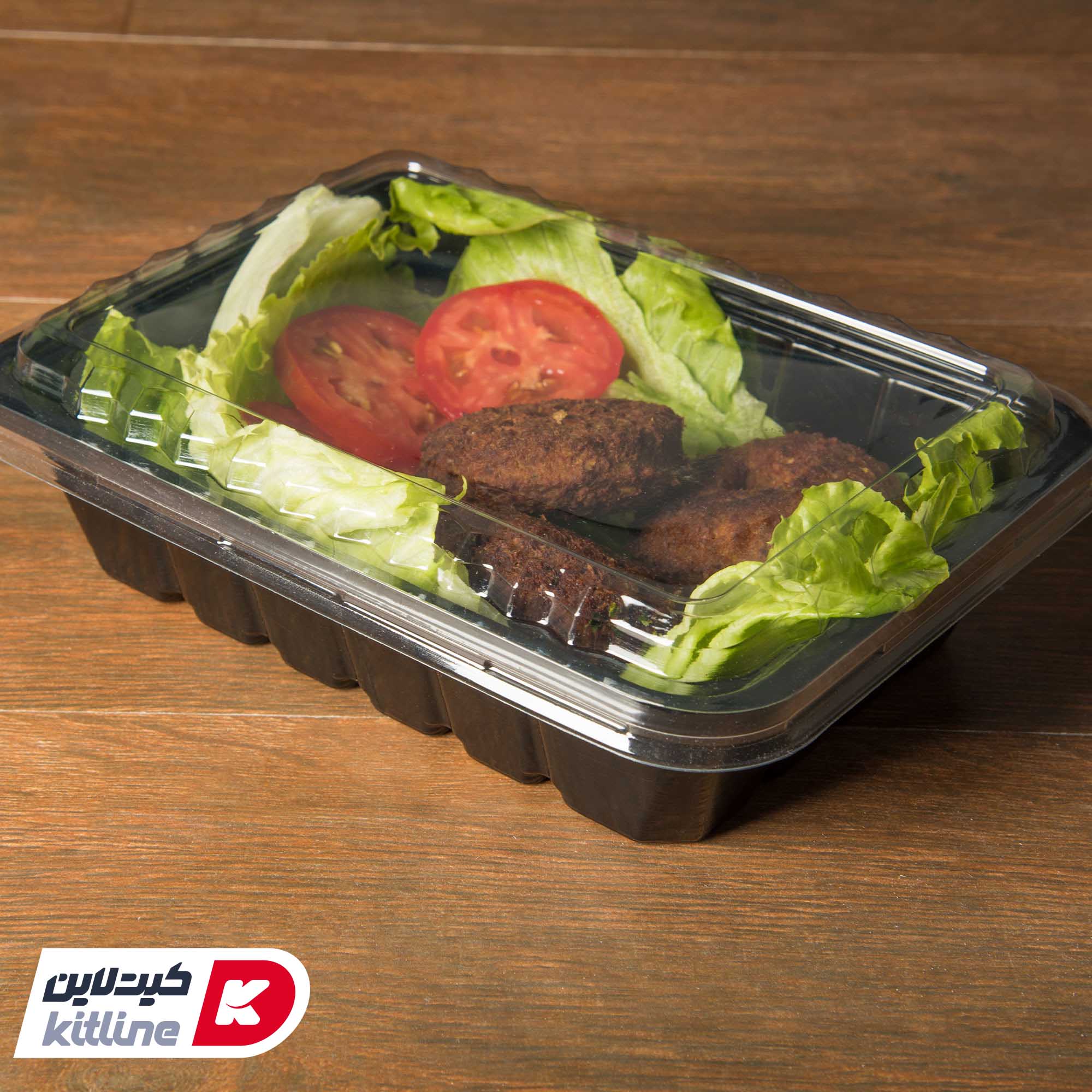 ظرف یکبار مصرف ۱۷×۲۲ سانتیمتری مشکی همراه درب (کارتن ۲۰۰ عددی) - تصویر 5