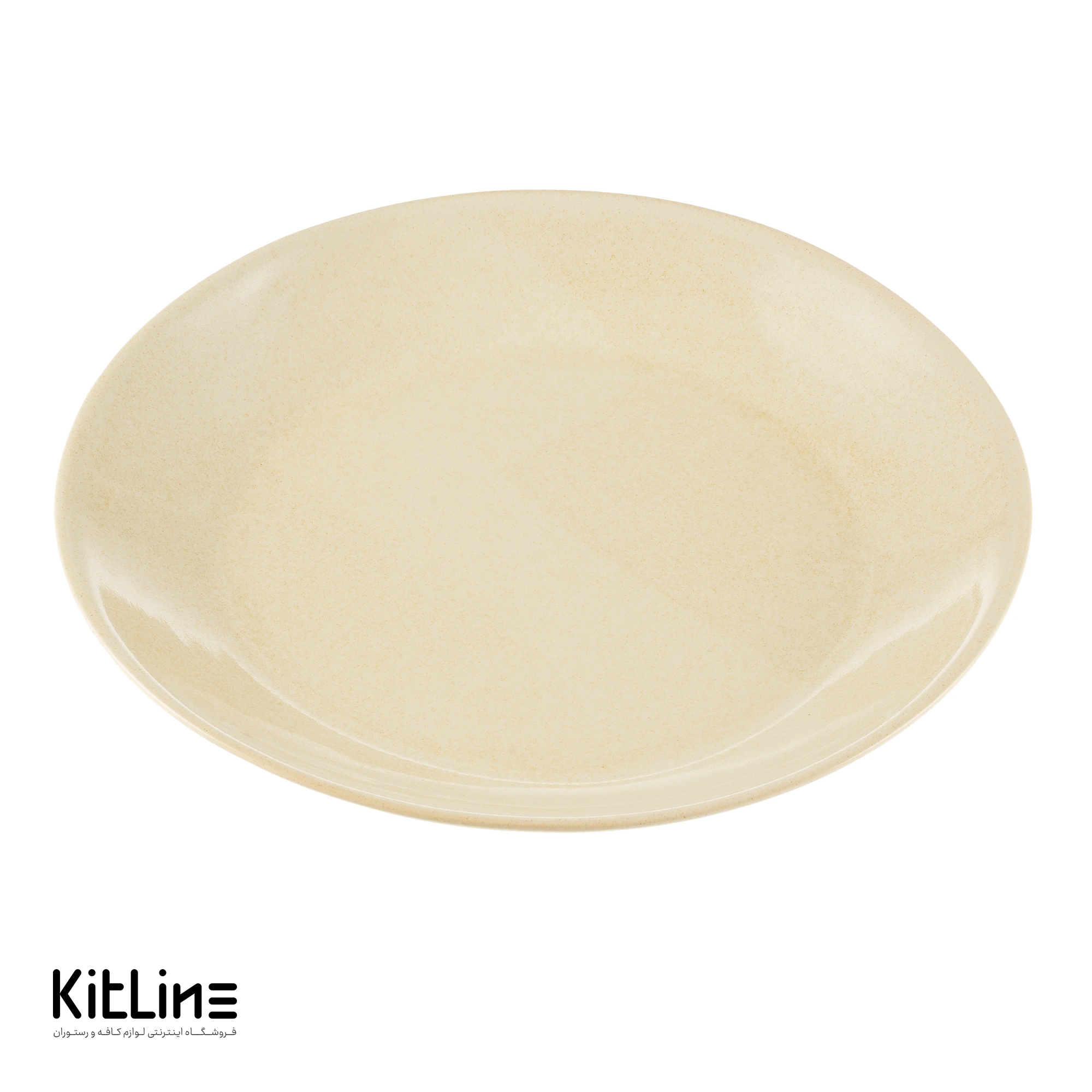 بشقاب سرامیکی ۳۰ سانتیمتری بژ - تصویر 2