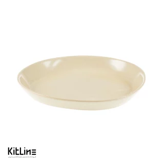 بشقاب سرامیکی ۲۴ سانتیمتری بژ