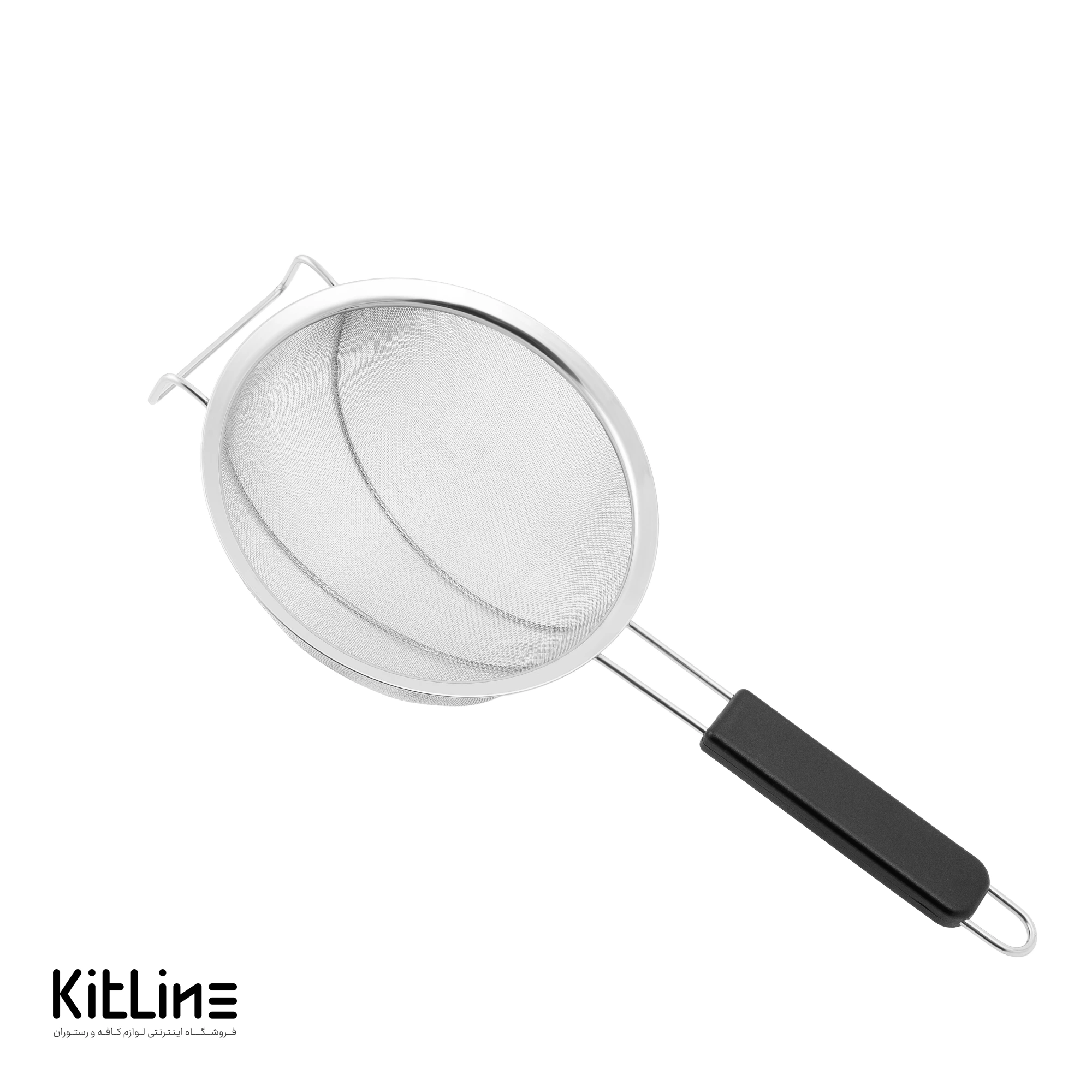 صافی استیل دسته دار مشکی ۲۵ سانتیمتری - تصویر 2