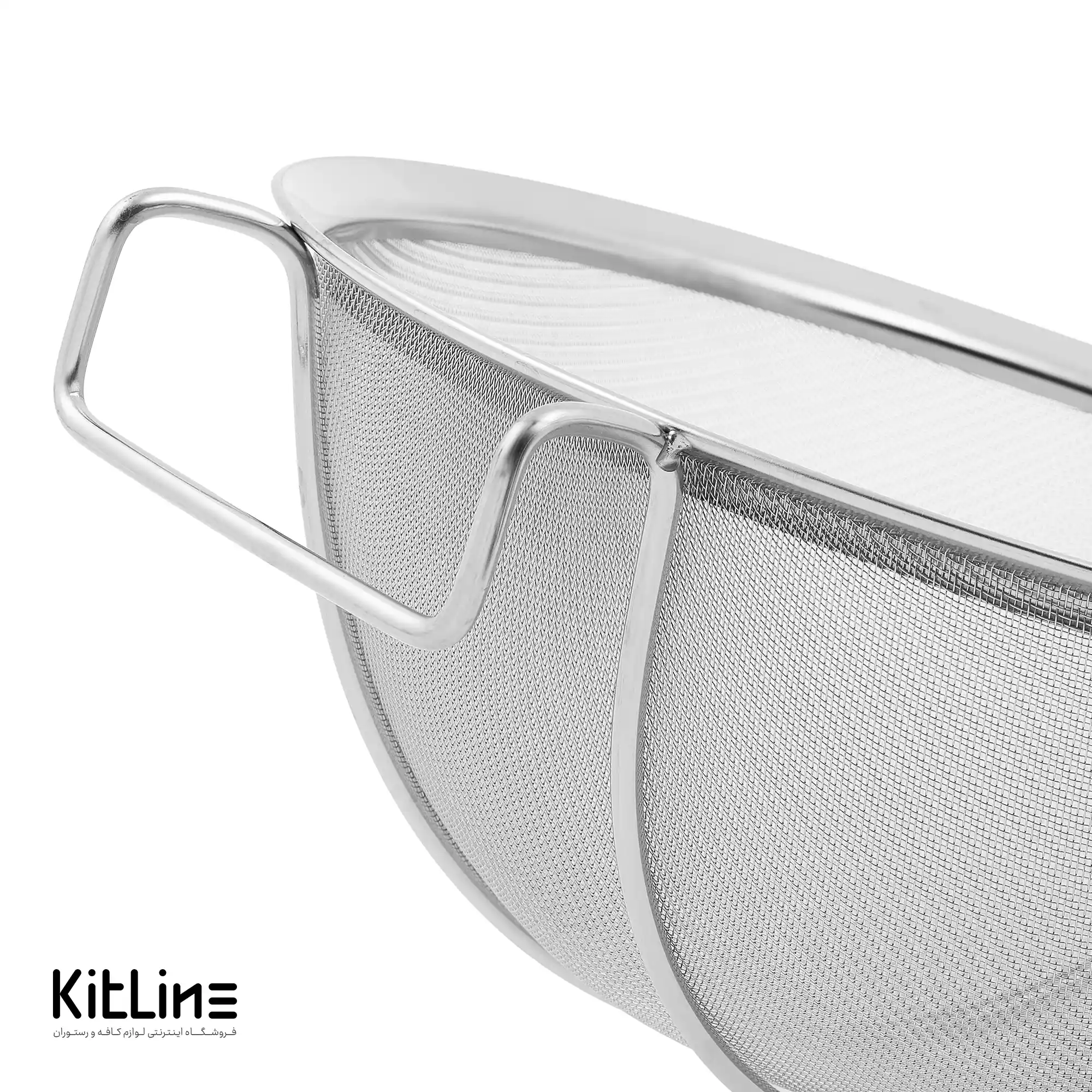 صافی استیل دسته دار مشکی ۲۵ سانتیمتری - تصویر 3