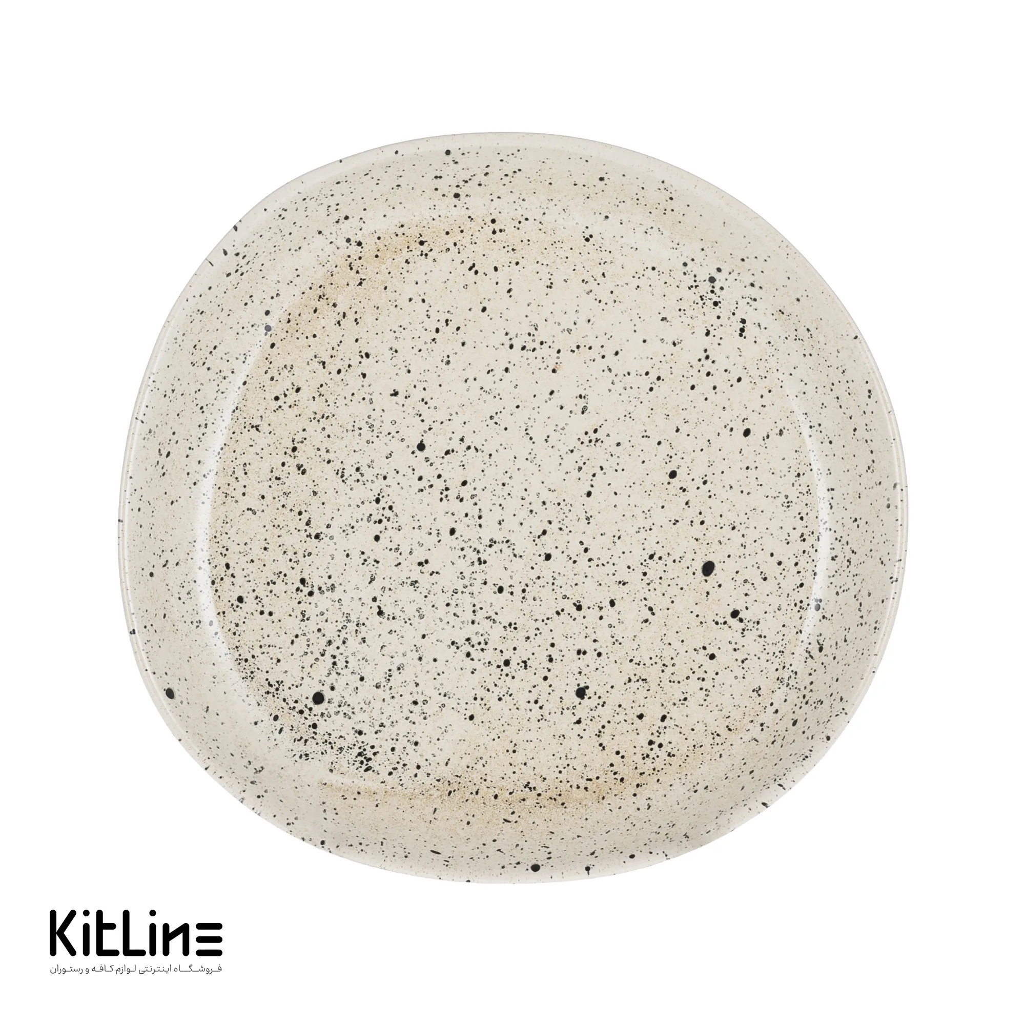 پیش دستی سرامیکی ۲۱ سانتیمتری طرح خال دار کرم - تصویر 3