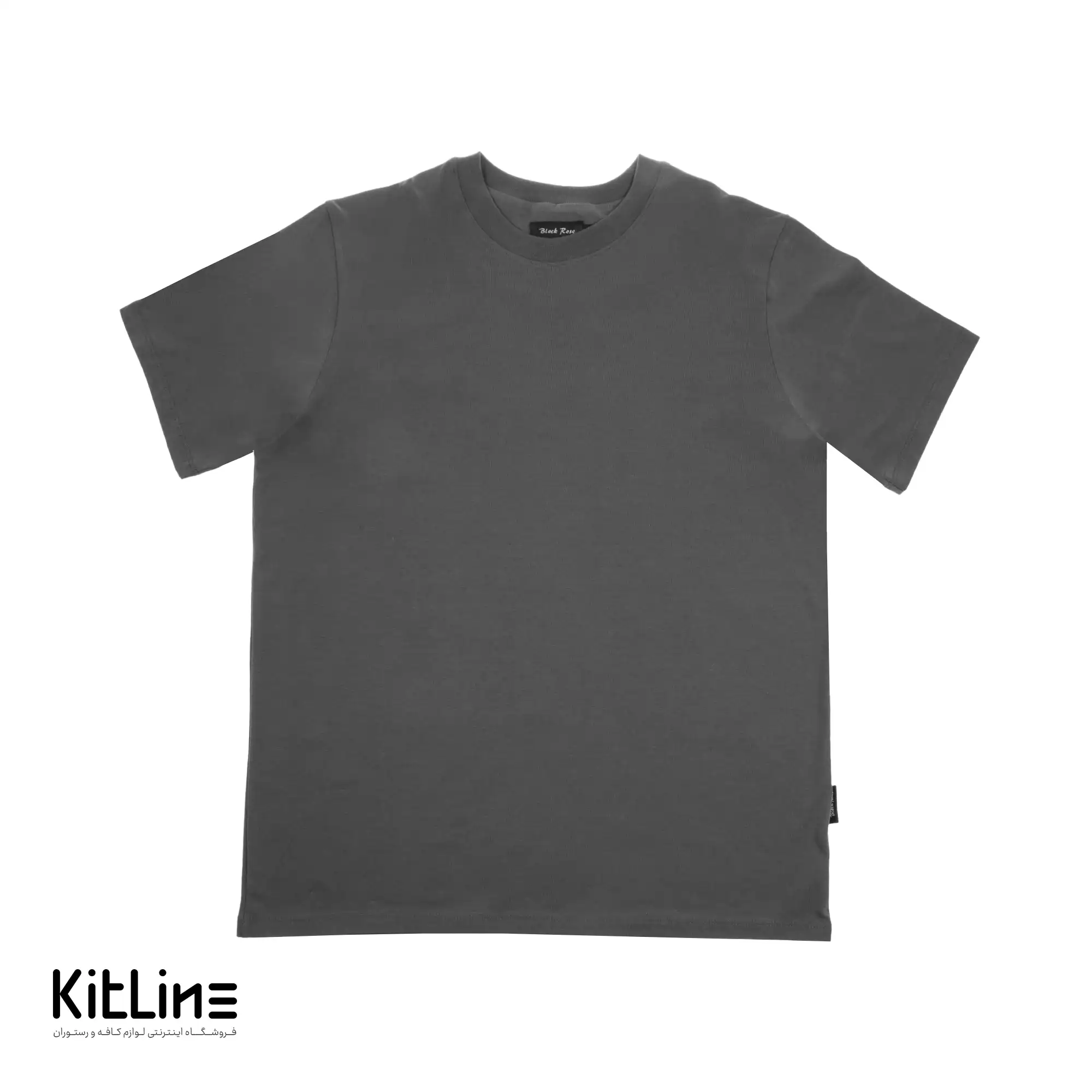 تیشرت خاکستری مدل اسلیم بلک رز - تصویر 2