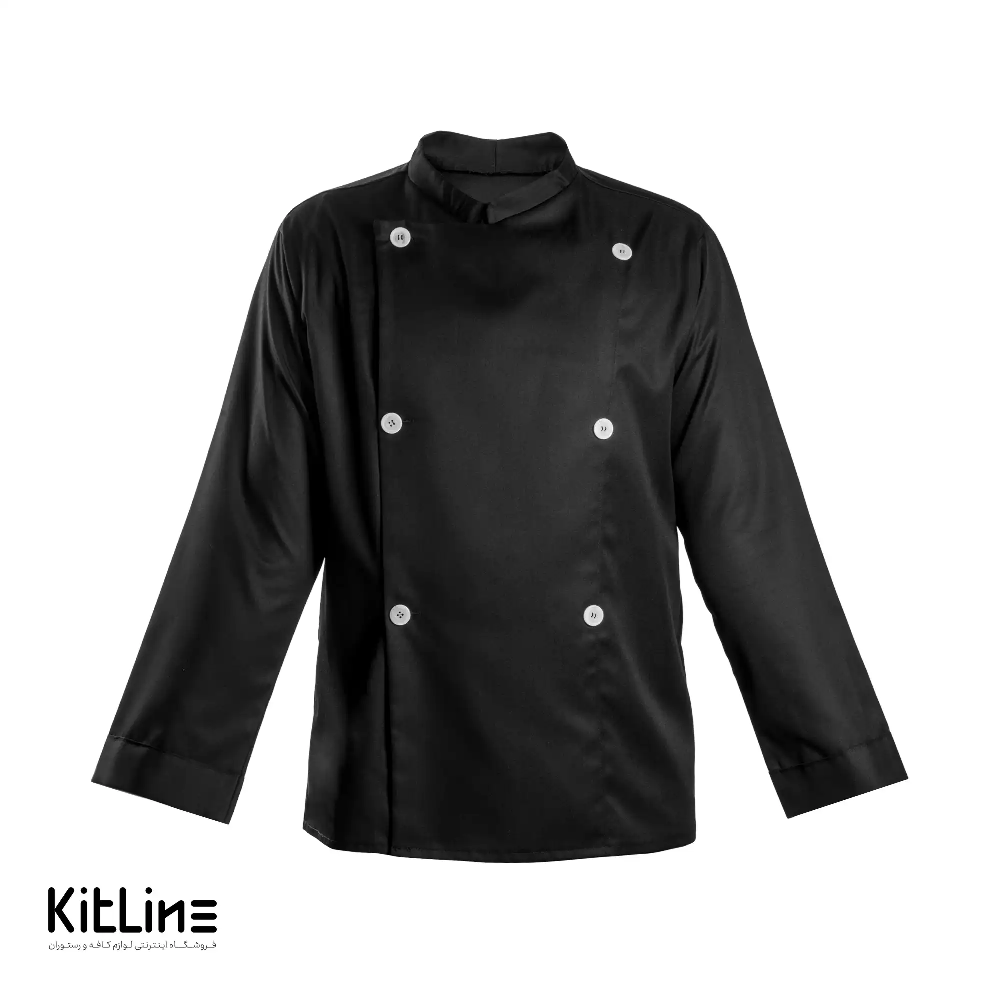 روپوش آستین بلند شش دکمه مشکی SS-UNIFORM