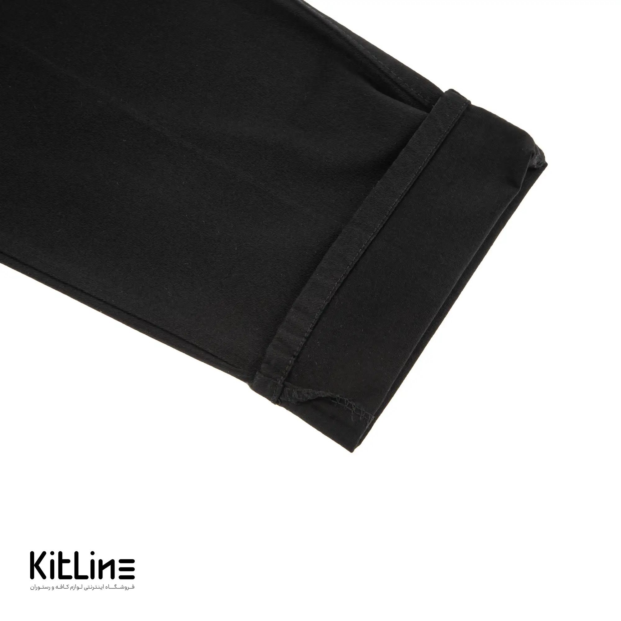شلوار کتان کلاسیک مشکی سارا فرم - تصویر 5
