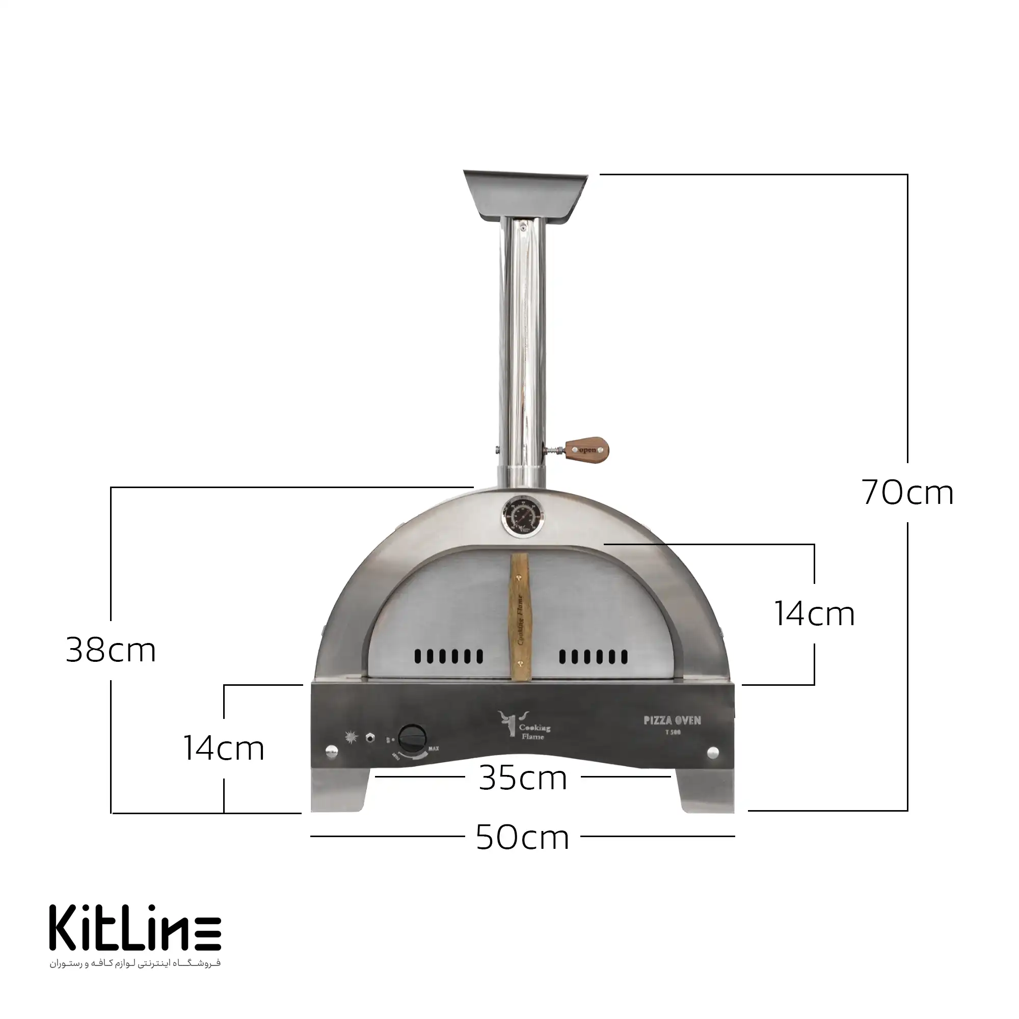فر پیتزا رومیزی کوکینگ فلیم (Cooking Flame) مدل T500 - تصویر 2