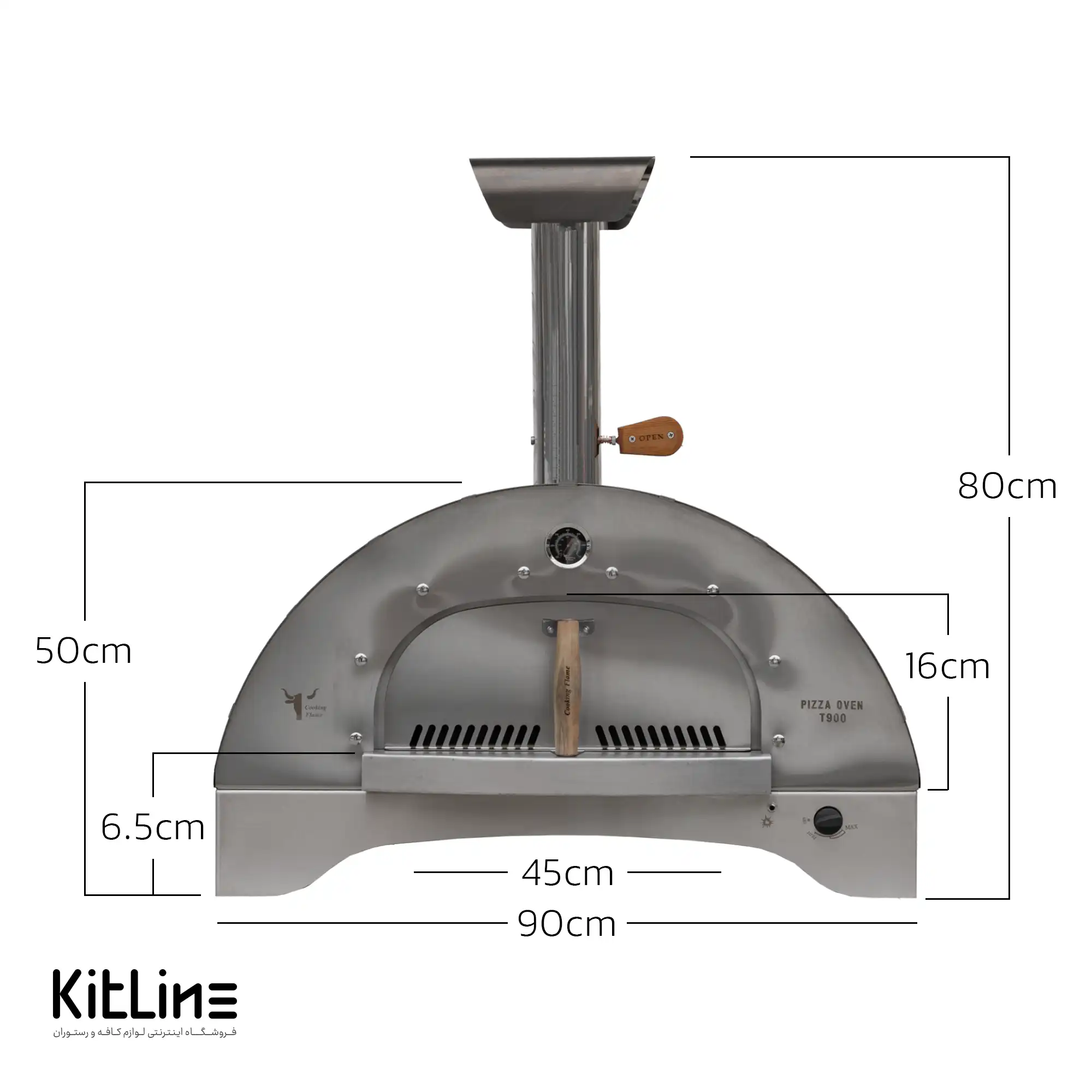 فر پیتزا رومیزی کوکینگ فلیم (Cooking Flame) مدل T900 - تصویر 2