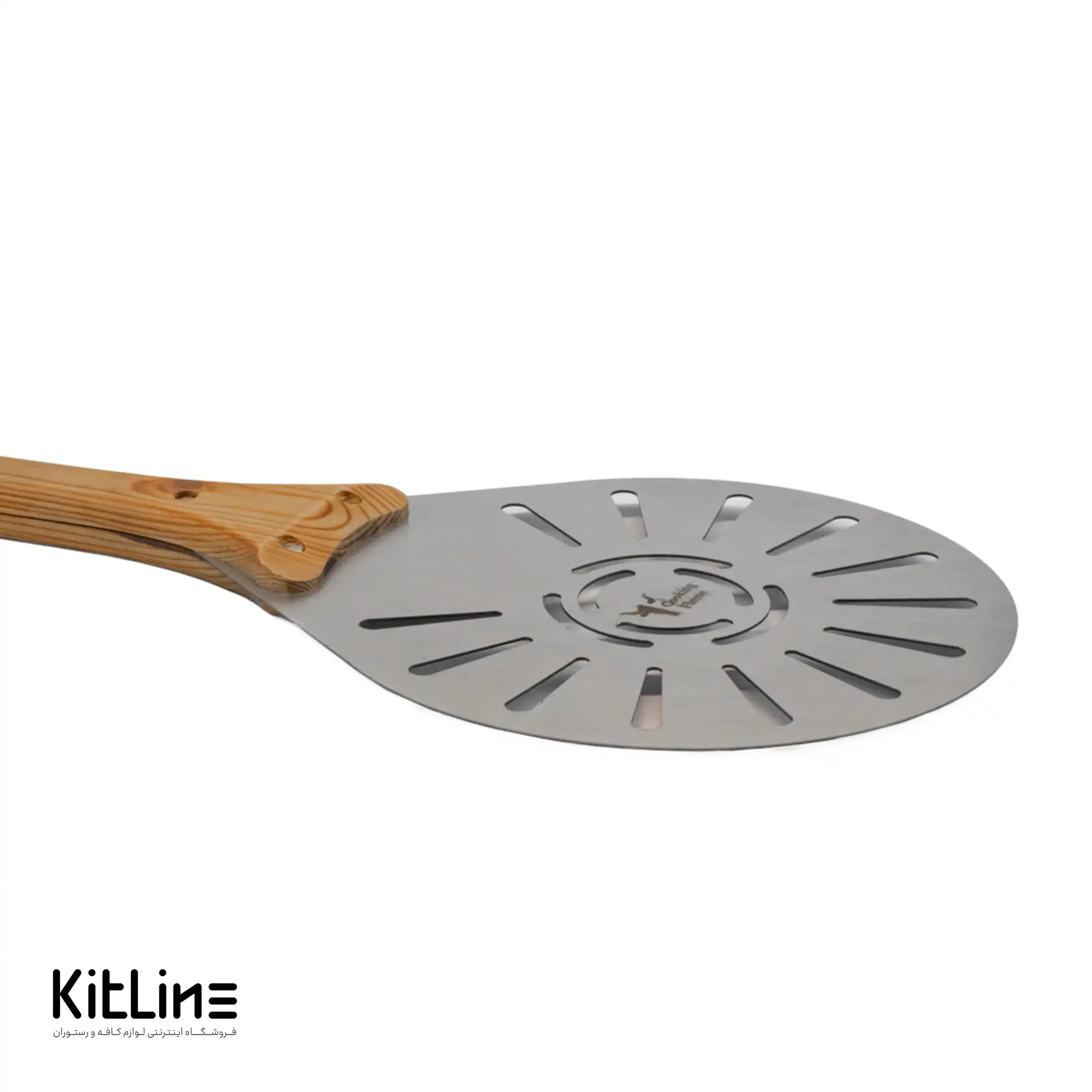 پارو پیتزا پانچ استیل گرد کف ۲۰ دسته ۸۰ سانتیمتری کوکینگ فلیم (Cooking Flame) - تصویر 4