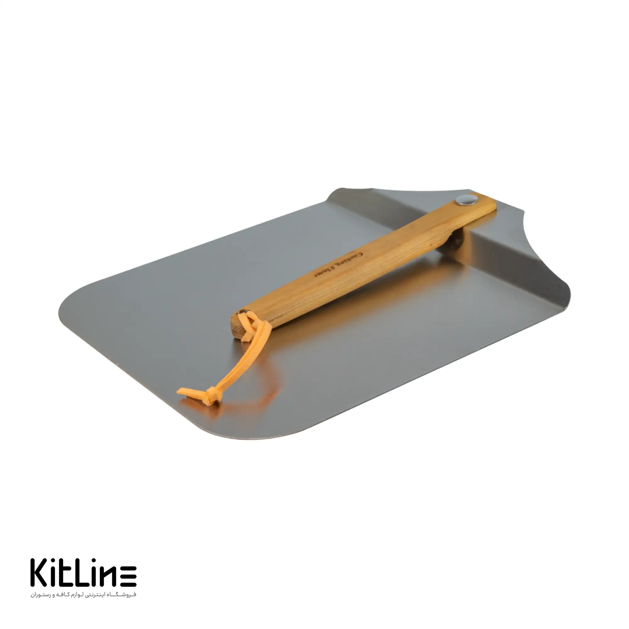 پارو پیتزا استیل مستطیلی کف ۲۸ دسته تاشو چوبی ۲۵ سانتیمتری کوکینگ فلیم (Cooking Flame) - تصویر 2
