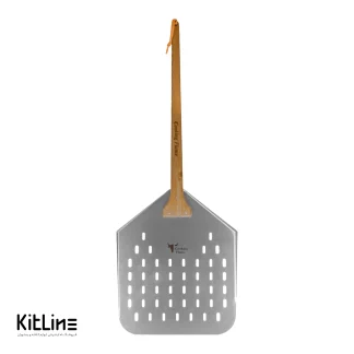 پارو پیتزا پانچ استیل مستطیلی کف ۳۳ دسته چوبی ۷۰ سانتیمتری کوکینگ فلیم (Cooking Flame)