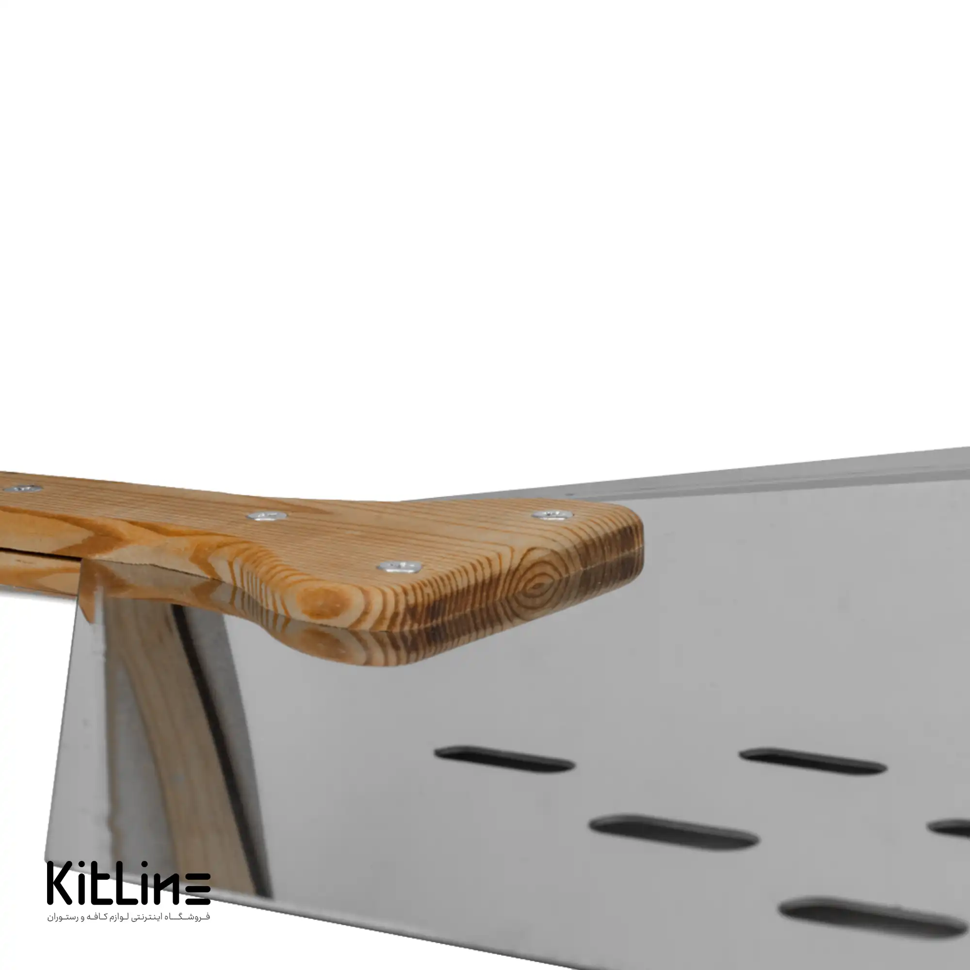 پارو پیتزا پانچ استیل مستطیلی کف ۳۳ دسته چوبی ۷۰ سانتیمتری کوکینگ فلیم (Cooking Flame) - تصویر 2