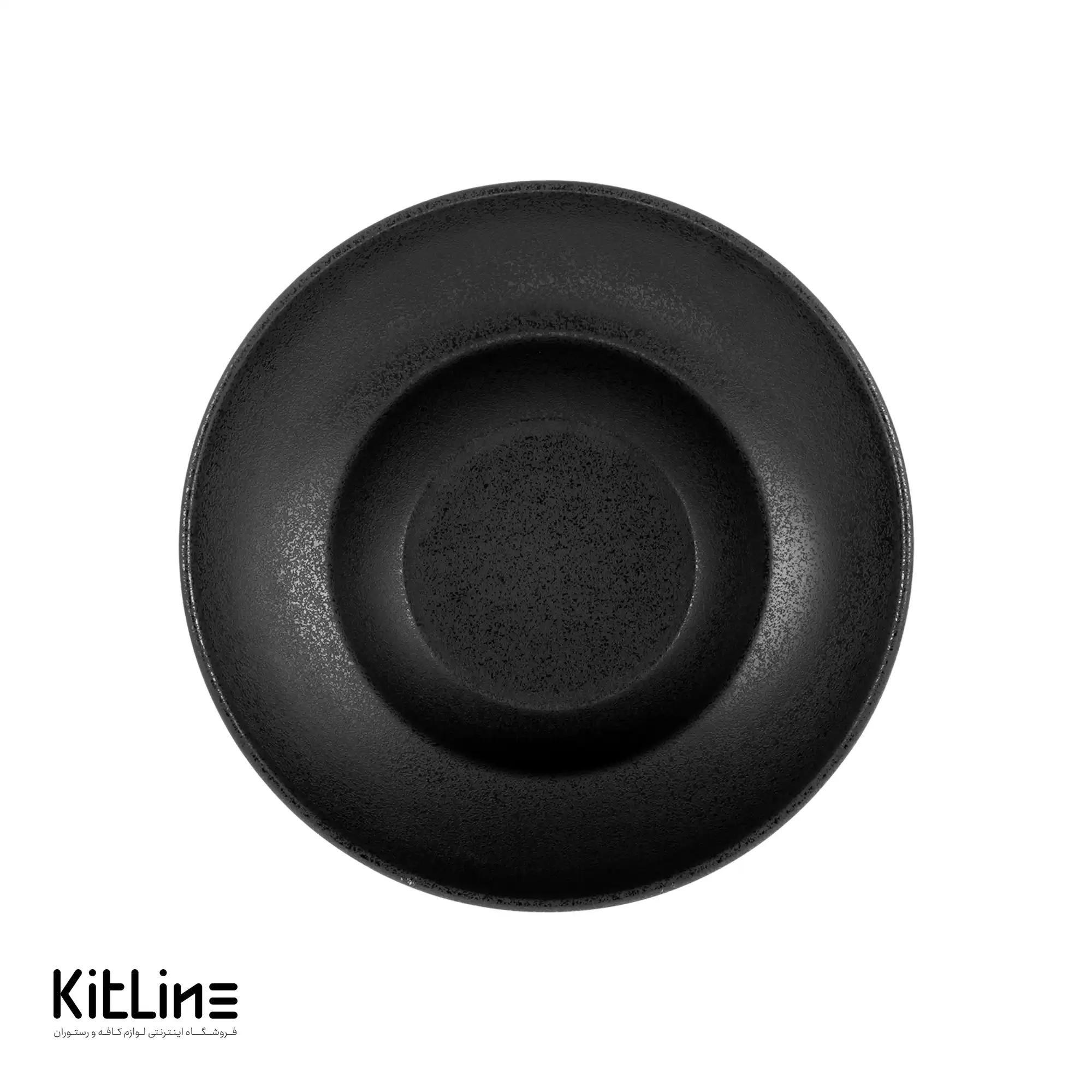 بشقاب گود ملامین ۲۵ سانتیمتری مشکی مات تورزن - تصویر 3