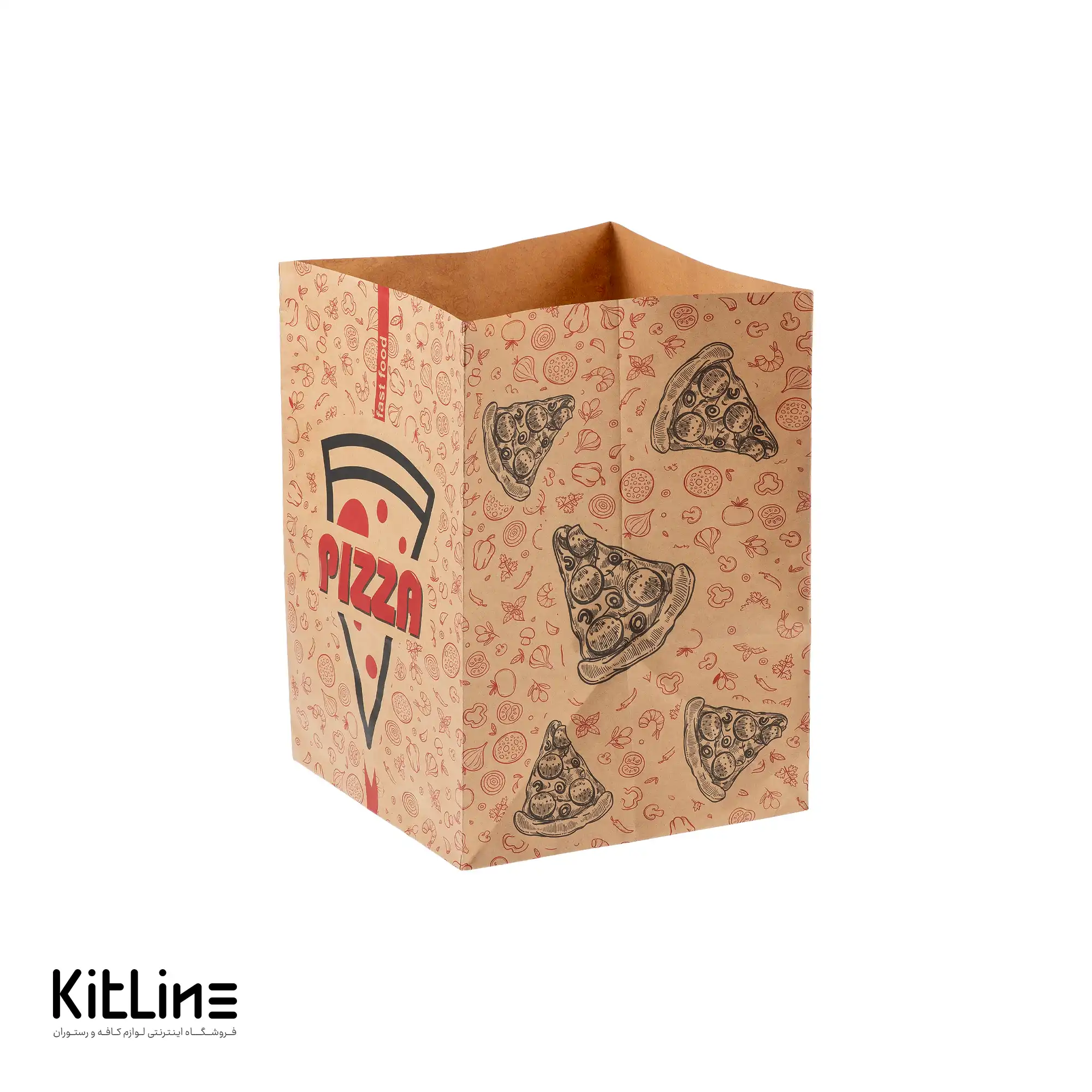 پاکت حمل پیتزا کرافت ۲۶×۲۶ سانتیمتری جلوه آفتاب (کارتن ۳۰۰ عددی) - تصویر 3