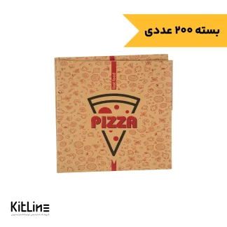 پاکت حمل پیتزا کرافت ۳۲×۳۲ سانتیمتری جلوه آفتاب (کارتن ۲۰۰ عددی)