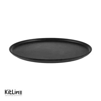 بشقاب ملامین ۳۸ سانتیمتری مشکی مات تورزن