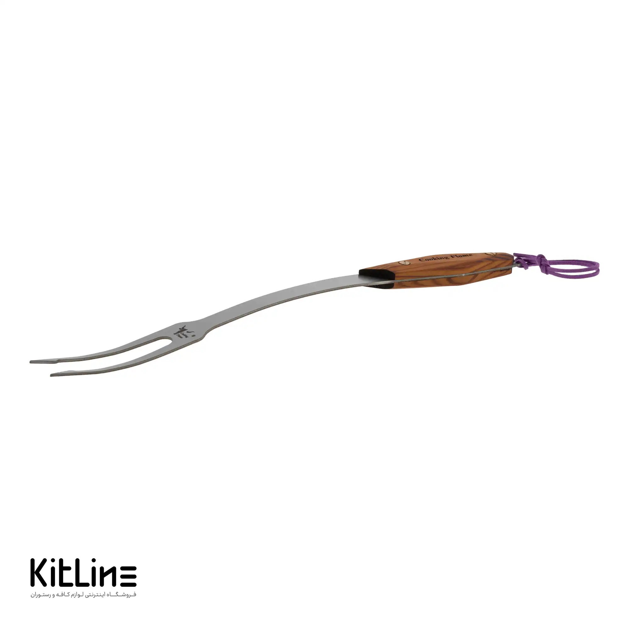 چنگال باربیکیو استیل ۳۷ سانتیمتری کوکینگ فلیم (Cooking Flame) - تصویر 3