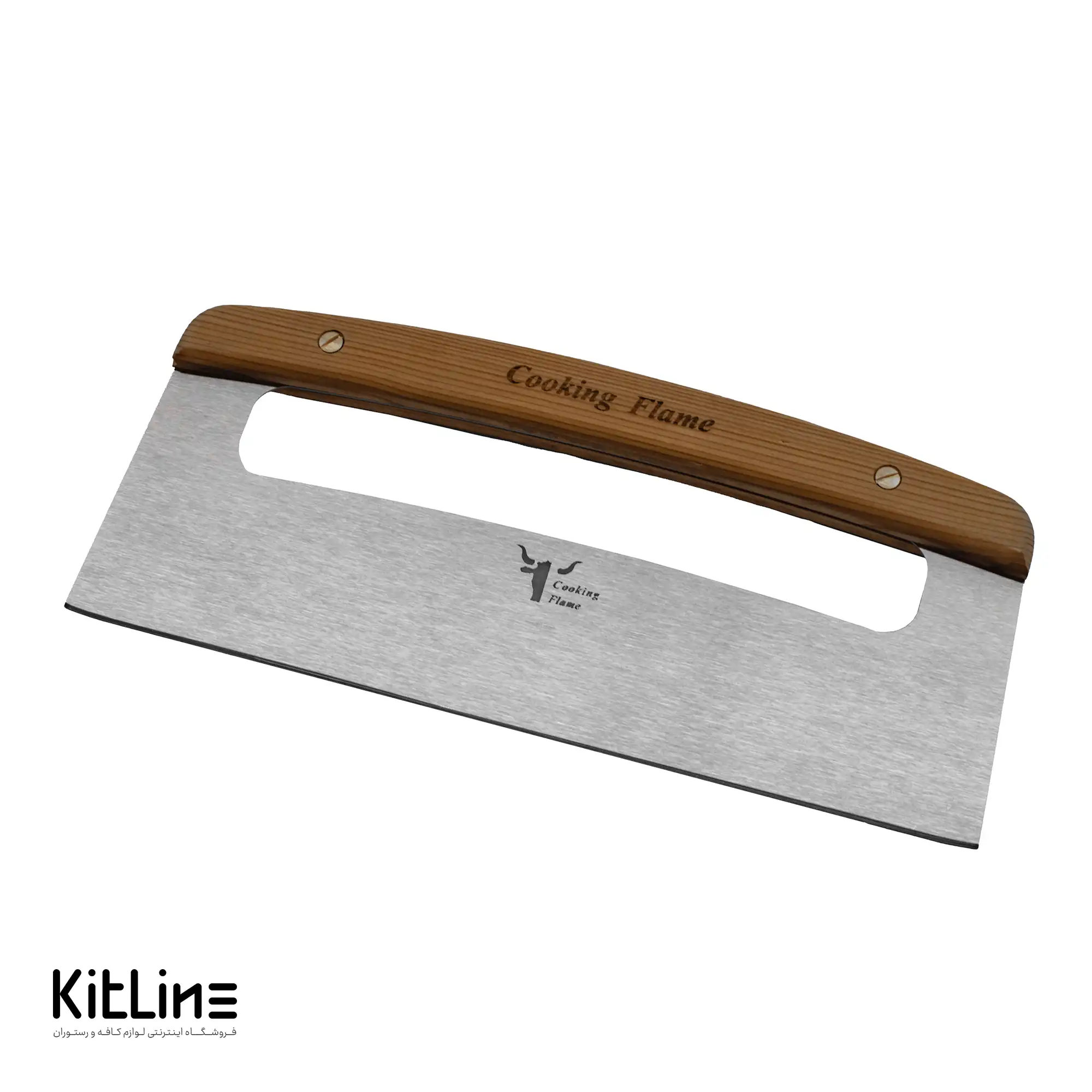 کاردک خمیر استیل دسته چوبی نمره ۲۶ کوکینگ فلیم (Cooking Flame) - تصویر 3