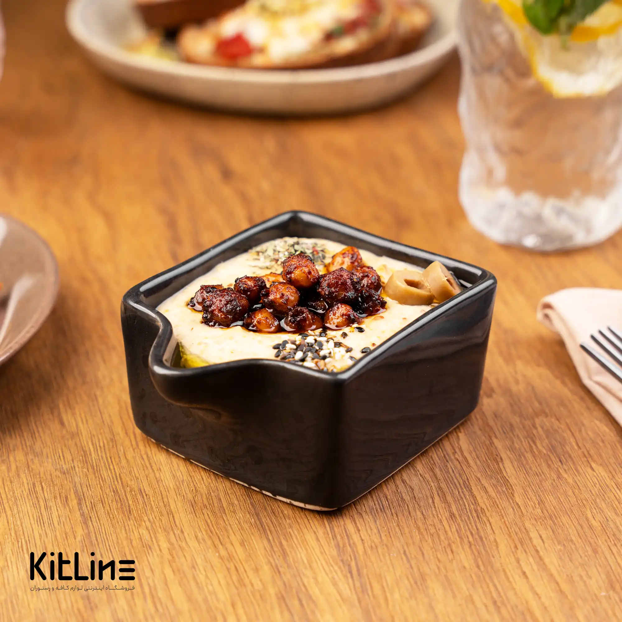 کاسه سرامیکی ۲۳۰ میلی لیتری زغالی - تصویر 4