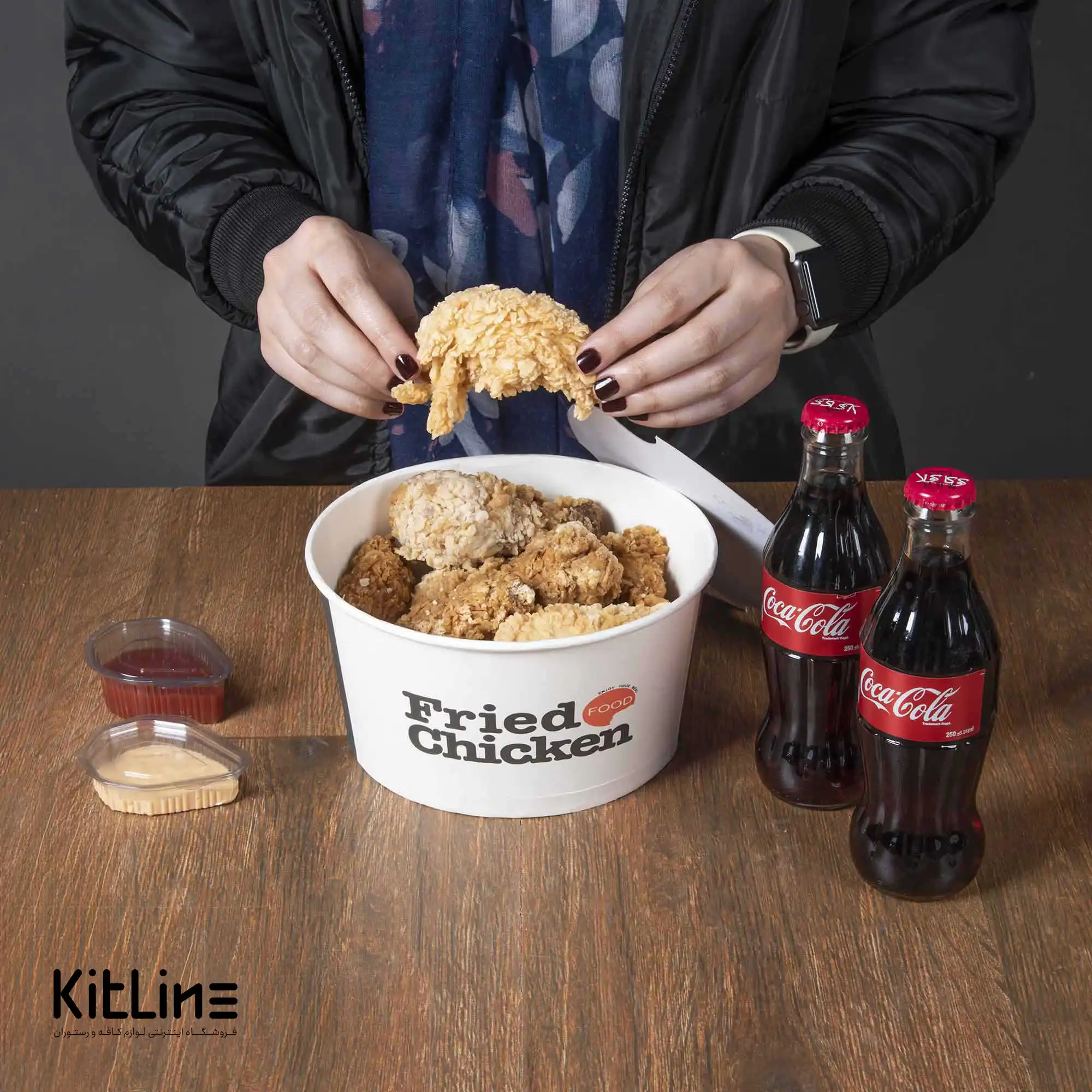 سطل سوخاری یکبار مصرف کاغذی ۲ لیتری همراه در (کارتن ۴۰۰ عددی) - تصویر 4